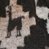 Handgemachter Alpaka Schal, Motiv Lama, schwarz