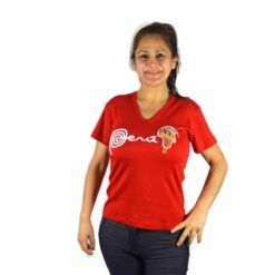 Shirt Peru Chullo Damen Rot