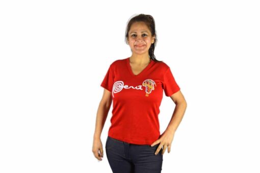 Shirt Peru Chullo Damen Rot
