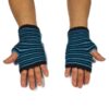 Alpaka Handschuhe Rayas Blau Modell 1