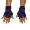 Alpaka Handschuhe Rayas Violett Modell 3