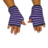 Alpaka Handschuhe Rayas Violett Modell 1