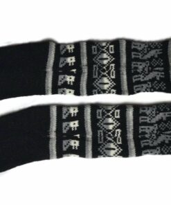 Bunten Alpaka Socken schwarz