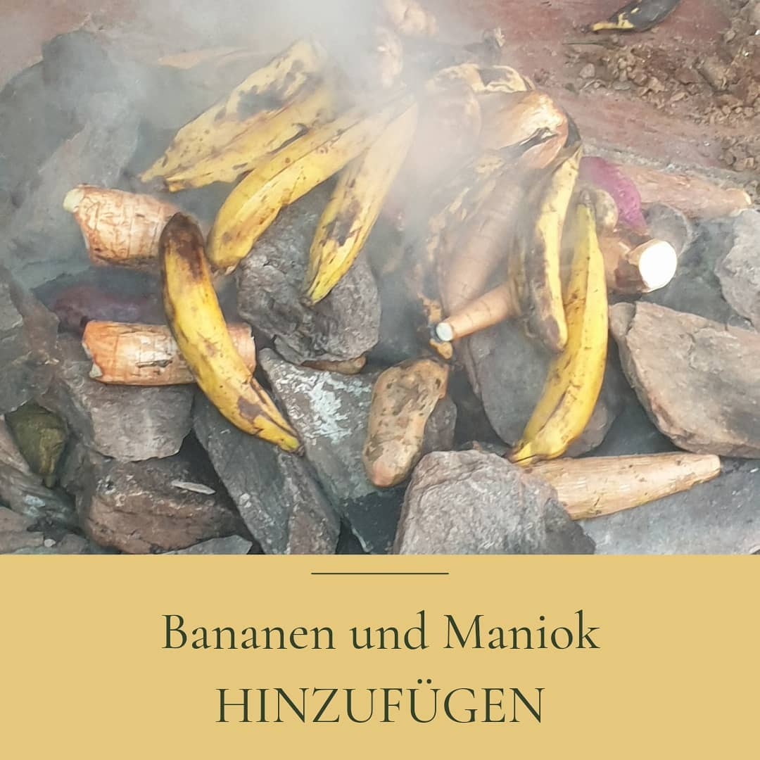 Pachamanca: Bananen und Yuca dazu Pachamanca: Bananen und Yuca dazu